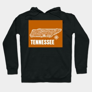 Tennessee Map Hoodie